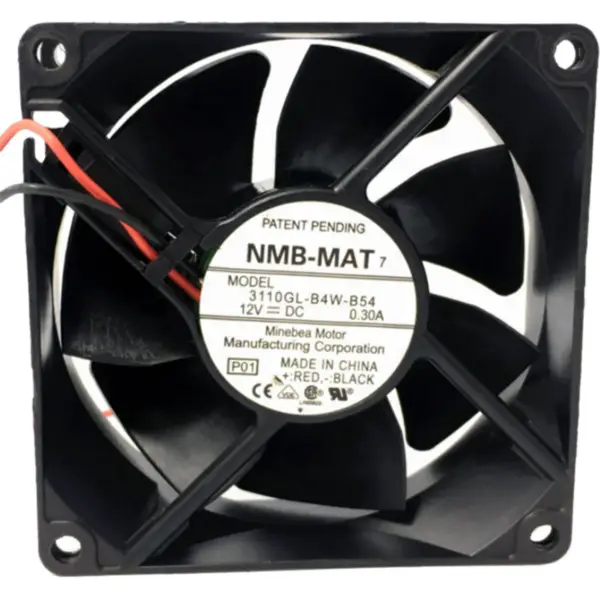 Originální NMB 3110GL-B4W-B54 8025 80*80*25mm 12VDC 3,6 W 0,3A 38,88 CFM 3500 RPM Axiální chladicí ventilátor