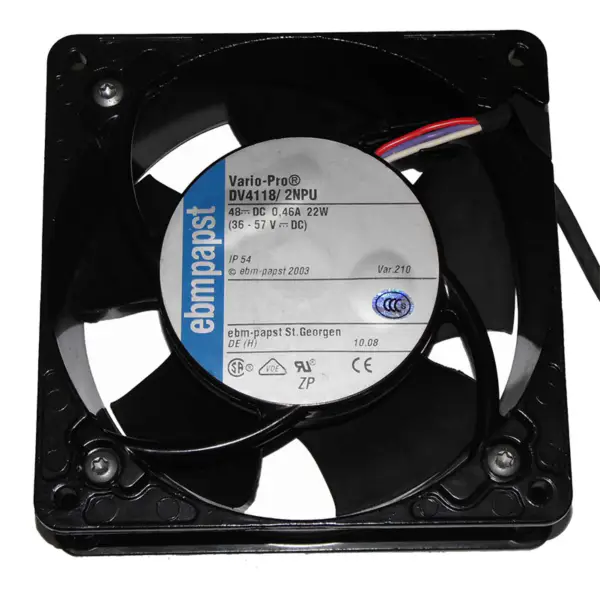 Originální nový Ebmpapst DV4118/2NPU 12038 48VDC 0.46A 31W 6000RPM 161.9CFM55 PWM Serverový axiální chladicí ventilátor