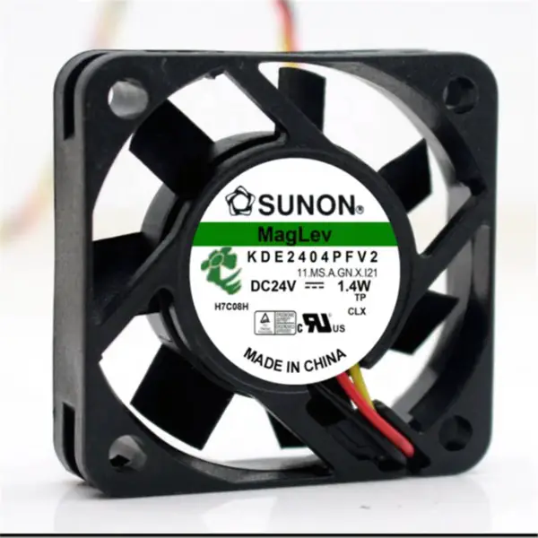 Originální nový Sunon KDE2404PFV2 4010 40*40*10mm 24VDC 1,4W 5800RPM 2 Pin Mini chladicí ventilátor pro CPU měnič