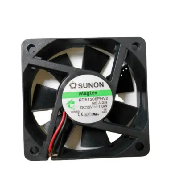 Sunon KDE1206PHV2 6015 60 x 60 x 15 mm 12VDC 1.0W 18CFM 3800RPM Vapo Bearing Axiální chladicí ventilátor pro CPU Laptop