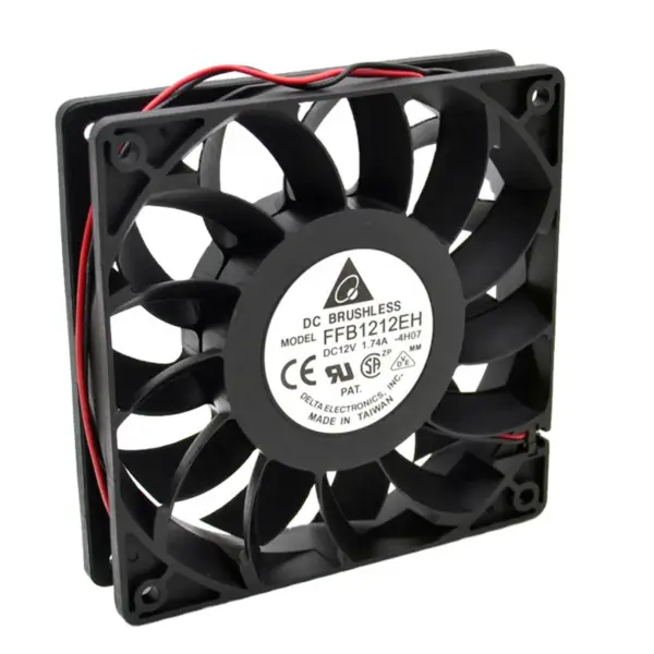 Originální Delta FFB1212EH 12025 120*120*25mm 12VDC 150CFM 4000RPM 17,4W 1,45A Axiální ventilátor s kuličkovými ložisky