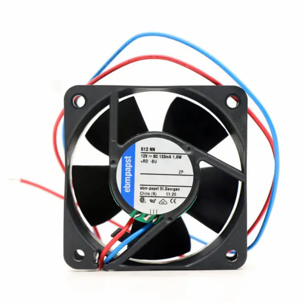 Originální nový Ebmpapst 612NN 6025 60*60*25mm 24VDC 1.8W 5100RPM 24.7CFM 35dBA Axiální chladicí ventilátor