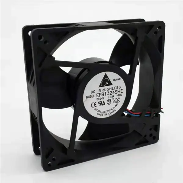 Originální Delta EFB1324SHE 12728 24VDC 1.38A 127x127x38mm 22W 4600RPM 200CFM High Wind Axial Flow Inverter Fan