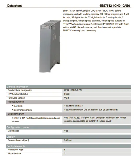 modul siemens 6ES7331-7NF00-4AB1 6ES73317NF004AB1