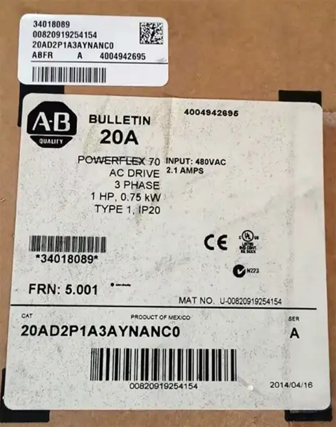allen bradley měnič 20BC2P1A0AYNAND0 20BC2P1A0AYNAND0