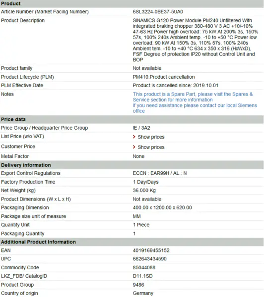 Měnič Allen Bradley 22CD260A103 22CD260A103