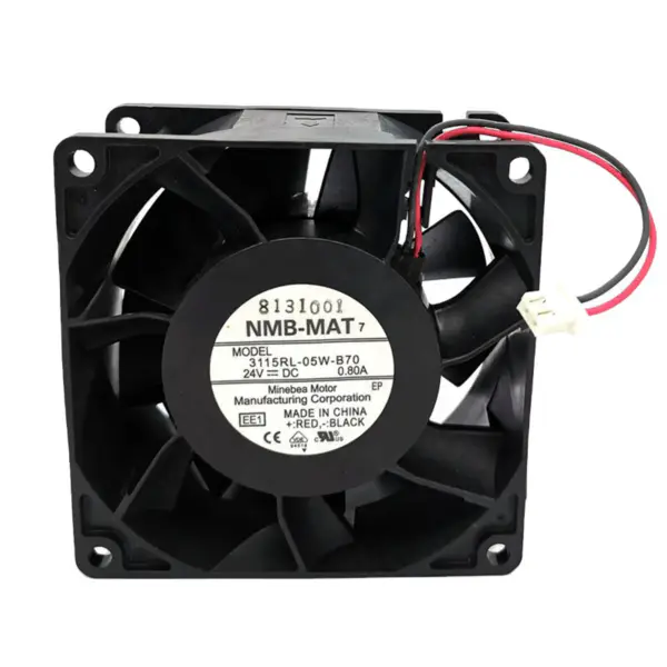 Originální japonský NMB 3115RL-05W-B70 8038 80*80*38mm DC24V 0,8A kuličkové ložisko 2 dráty měnič regulace otáček axiálního ventilátoru