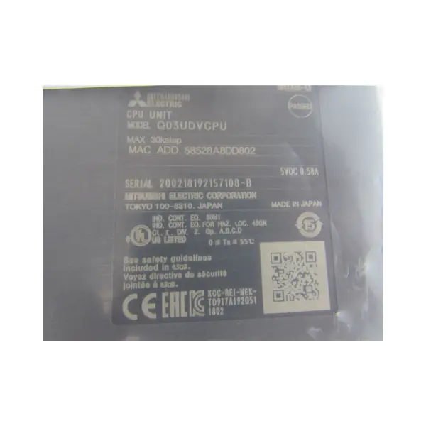 Modul I-Mitsubishi pro modul Mitsubishi Q03UDCPU Q03UDCPU