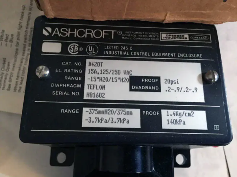 ASHCROFT B420T