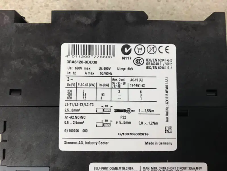 Siemens 3RA6120-0DB30