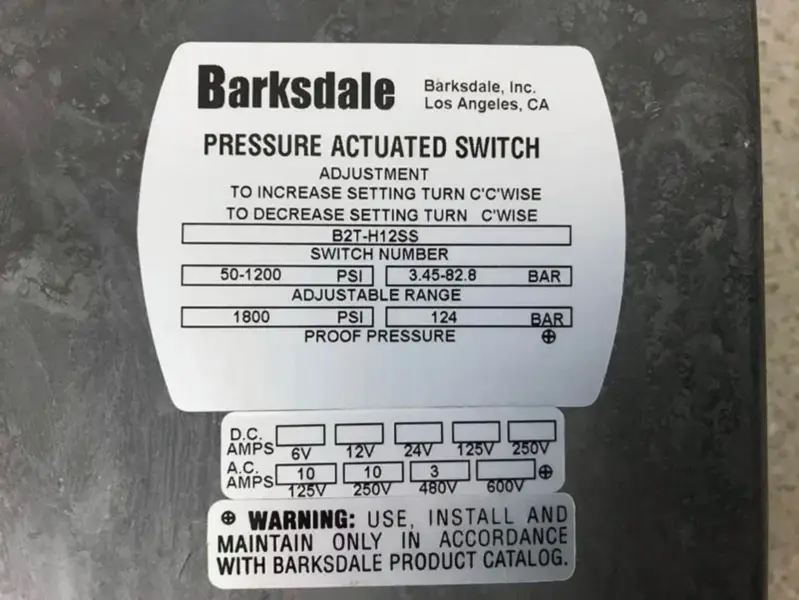 Barksdale B2T-H12SS