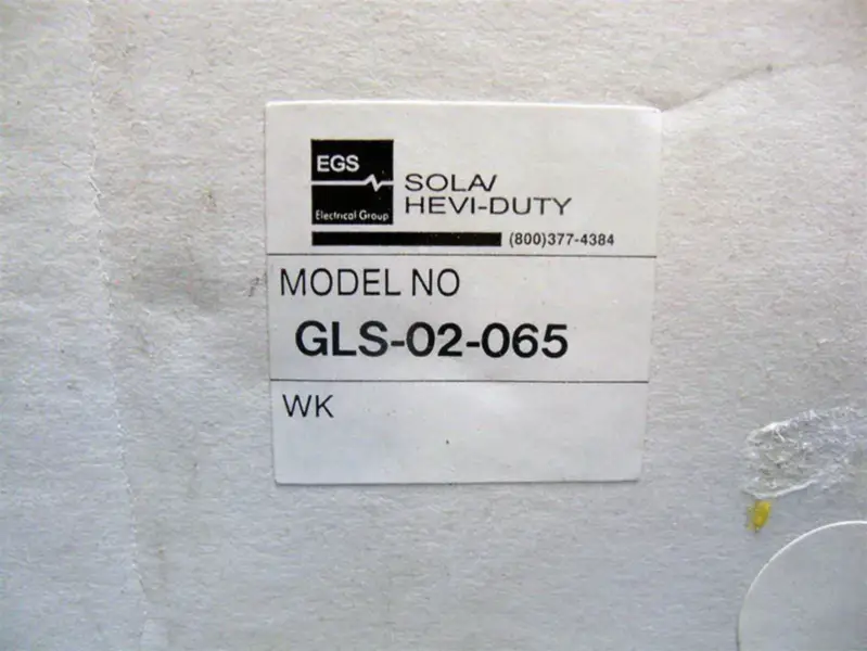Sola Hevi-Duty GLS-02-065