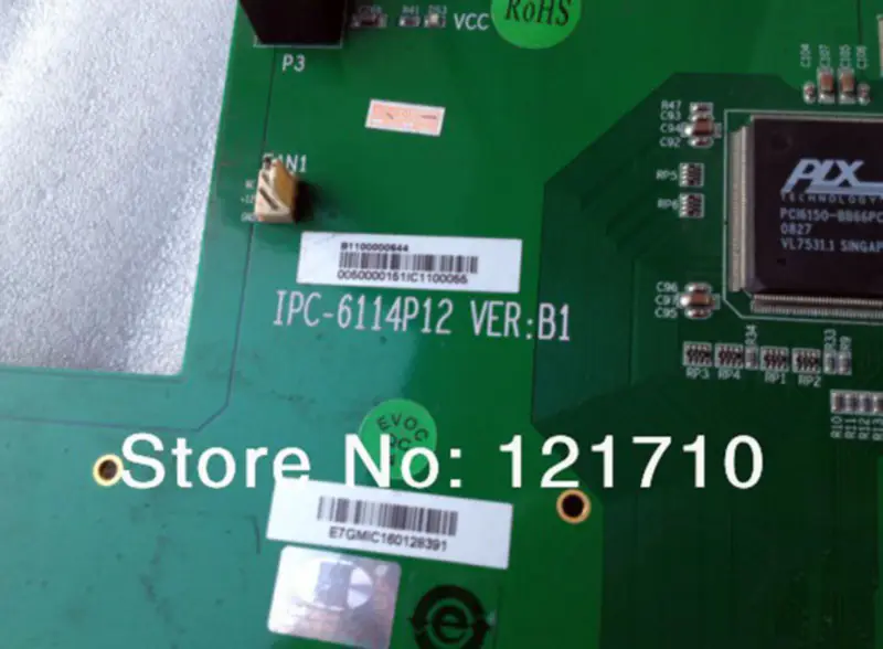 Deska EVOC IPC-6114P12 VER B1 PCI*12 ISA*3 průmyslová základní deska