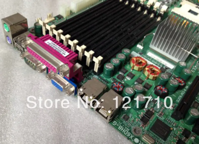 Deska SUPER pro pracovní stanice a servery Průmyslová základní deska Supermicro X6DH8-G REV 1.21 s duální paticí XEON 604
