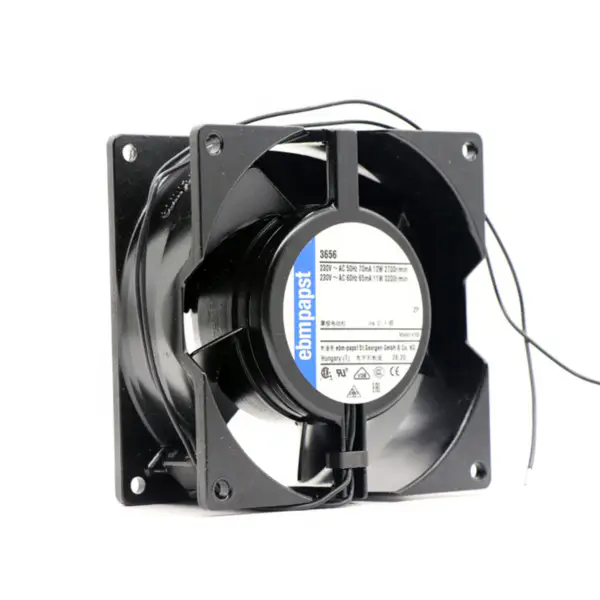 Originální Ebmpapst 3656 9238 92 x 92 x 38mm 230VAC 75m3/h 2700RPM Elektrický axiální chladicí ventilátor do rozvaděče