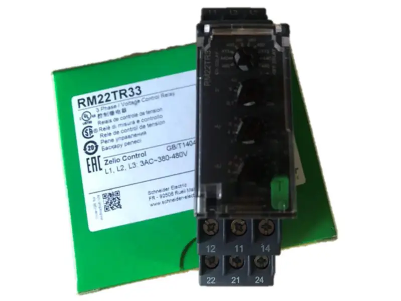 RM22TR33 380~480VAC 8A 2 C/O Schneider Telemacanique Zelio Modul 3-fázové řídicí relé