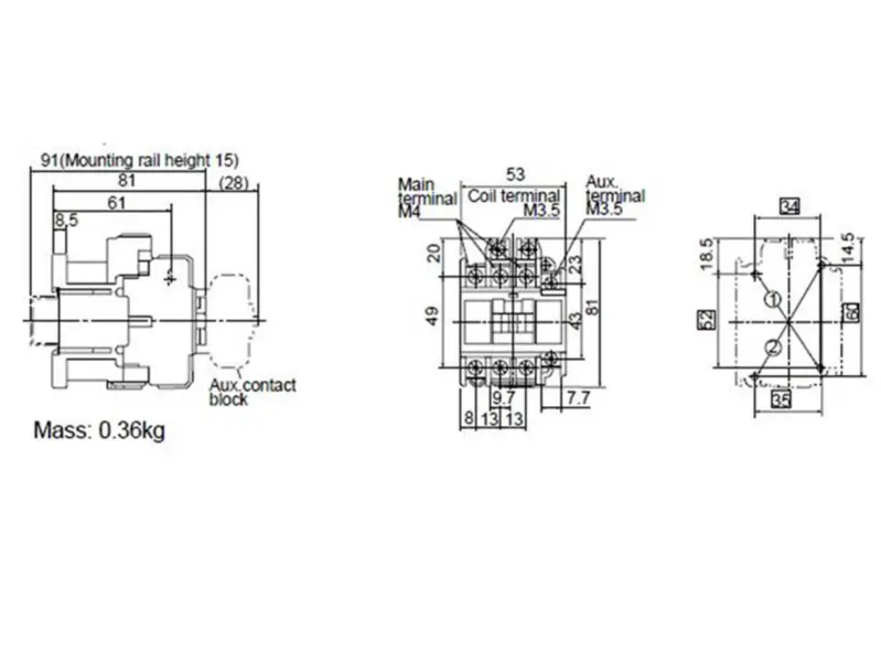 Magnetický stykač FUJI SC-4-0