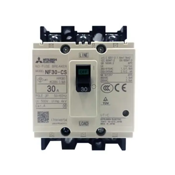 NF-30CS 3P 30A 500VAC Mitsubishi MCCB jističe s lisovaným pouzdrem