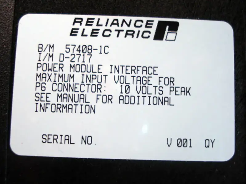 RELIANCE POWER 57408-1C