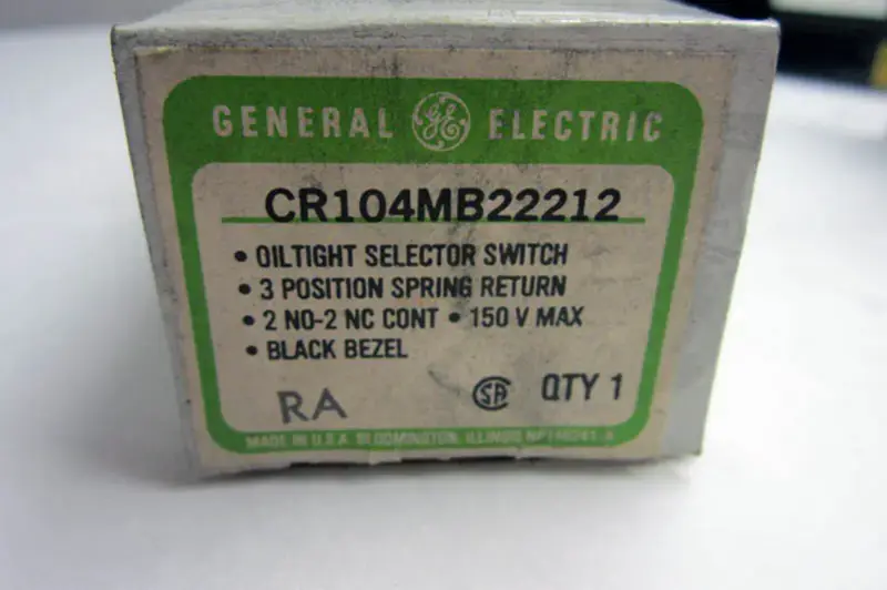 GENERAL ELECTRIC CR104MB22212