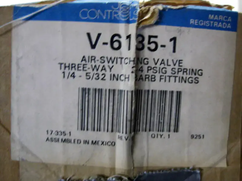 JOHNSON CONTROLS V-6135-1