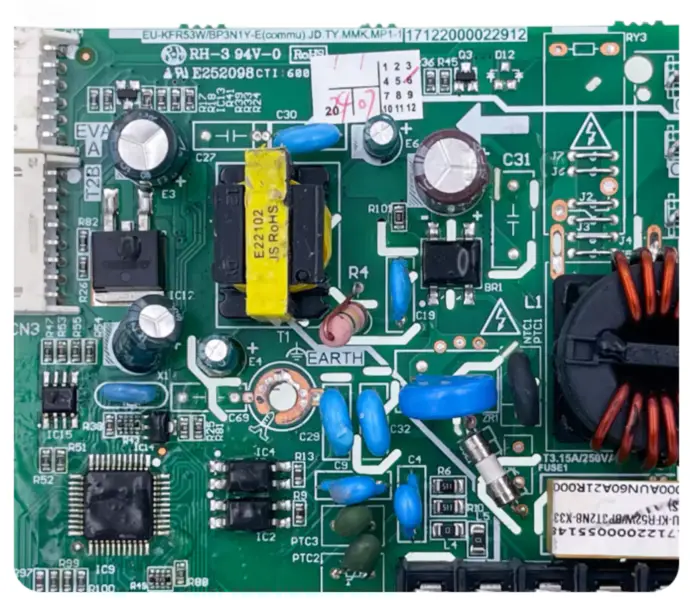 Řídicí deska klimatizace Midea EU-KFR53W/BP3N1Y-E(commu).JD.TY.MMK.MP1-1 Obvod 17122000022912