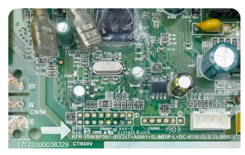 Řídicí deska klimatizace Midea KFR-35W/BP3N1-(RX24T+A6061+SLIMDIP-L+DC-4135-O).D.13.WP2-1 17122000038329