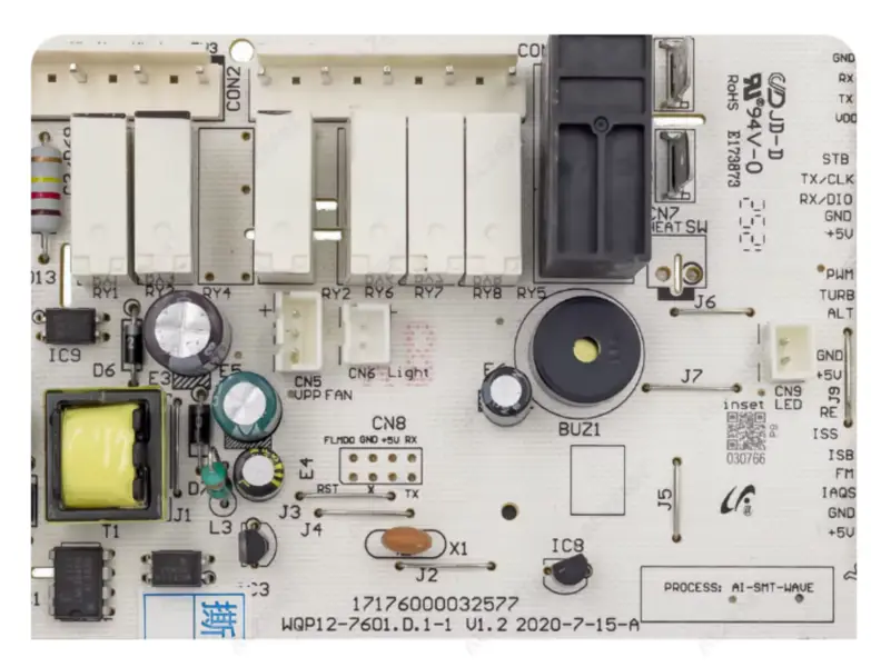 Řídicí deska myčky Midea WQP12-7601.D.1-1 Obvod PCB 17176000032577