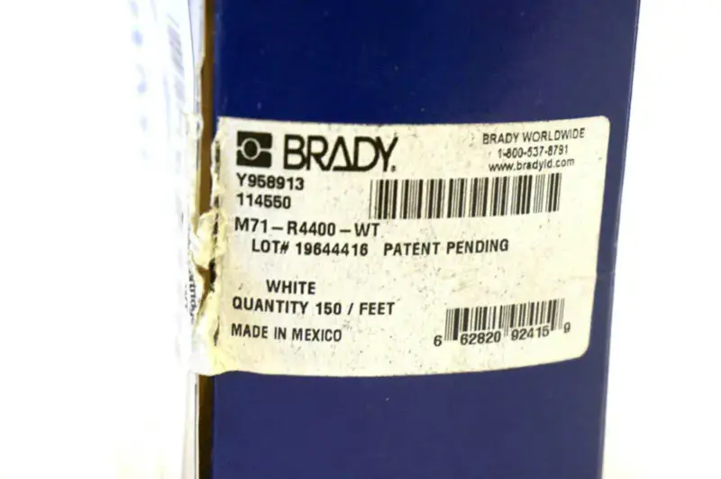BRADY M71-R4400-WT