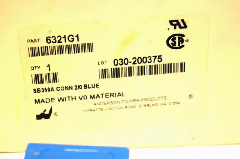 ANDERSON POWER 6321G1