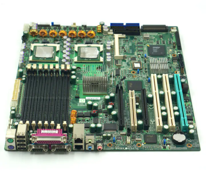 Deska SUPER pro pracovní stanice SUPER X6DA8-G2 REV 3.00 s duální paticí xeon 604 a 68pinovým rozhraním scsi raid průmyslová základní deska