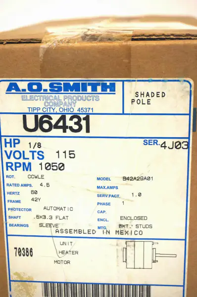 A.O. SMITH U6431