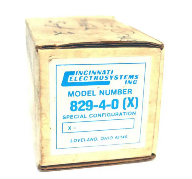 CINCINNATI ELECTROSYSTEMS 829-4-0