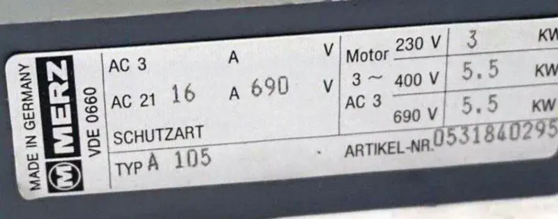 MERZ MA105-6P-C4