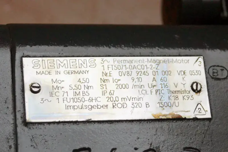 Siemens 1FT50710AC012Z