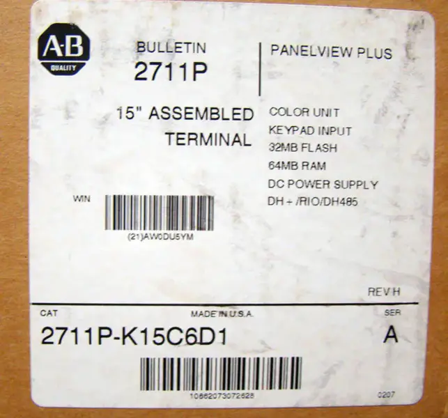 Allen-Bradley 2711P-K15C6D1