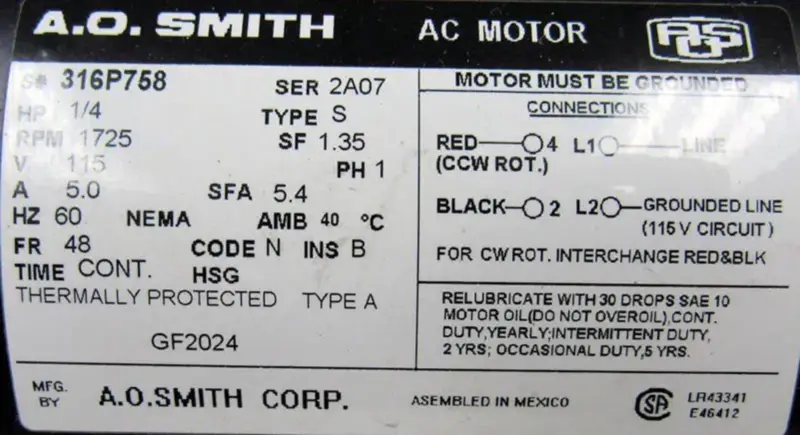 A.O. SMITH GF2024