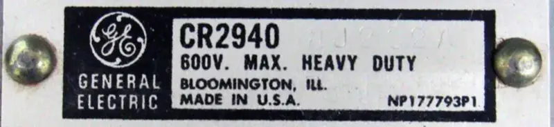 GENERAL ELECTRIC CR2940