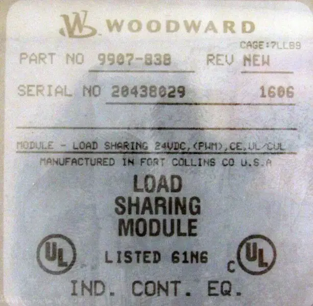 WOODWARD 9907-838