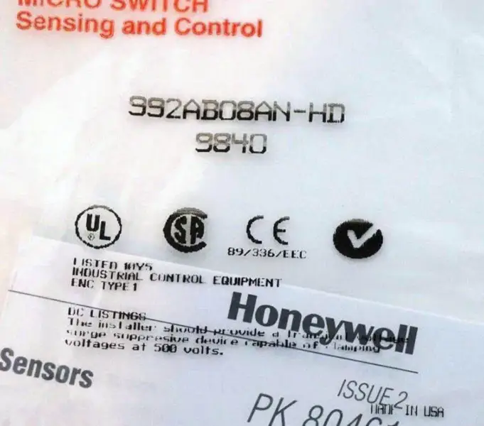 HONEYWELL 992AB08AN-HD