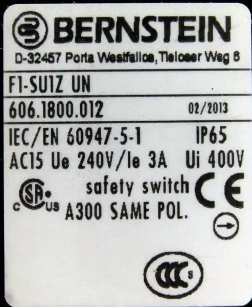 BERNSTEIN 606-1800-012