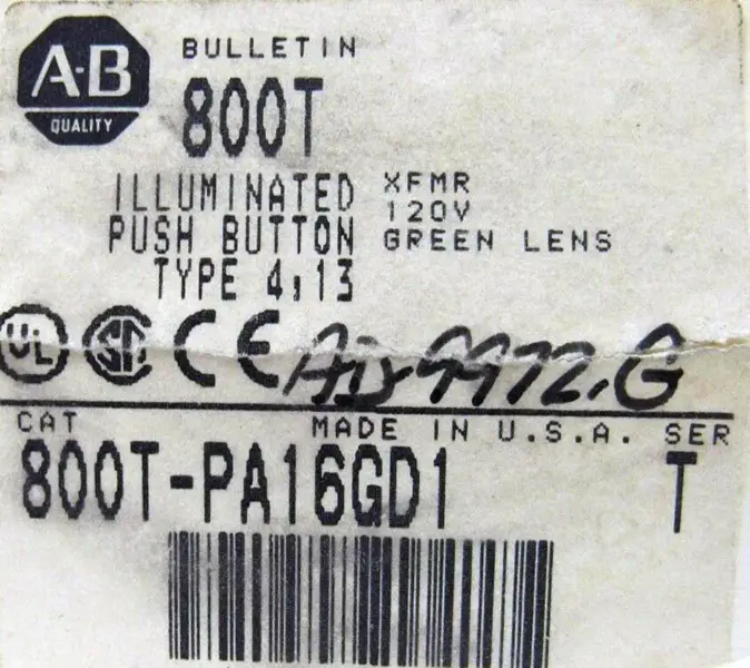 Allen-Bradley 800T-PA16GD1