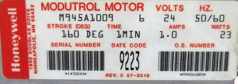HONEYWELL M945A1009