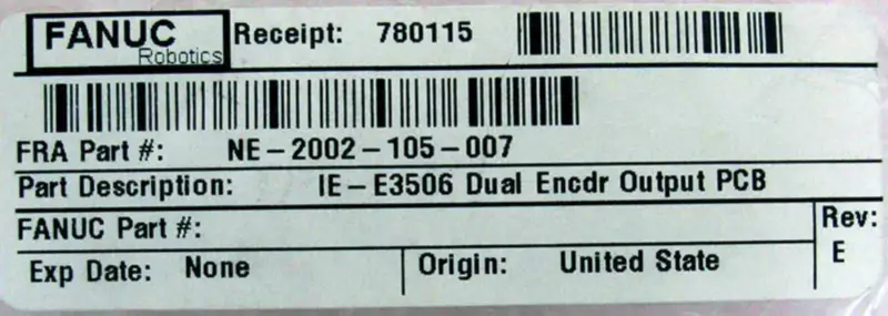 FANUC NE-2002-105-007
