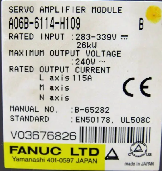 FANUC A06B-6114-H109