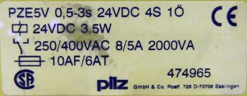 PILZ PZE5V