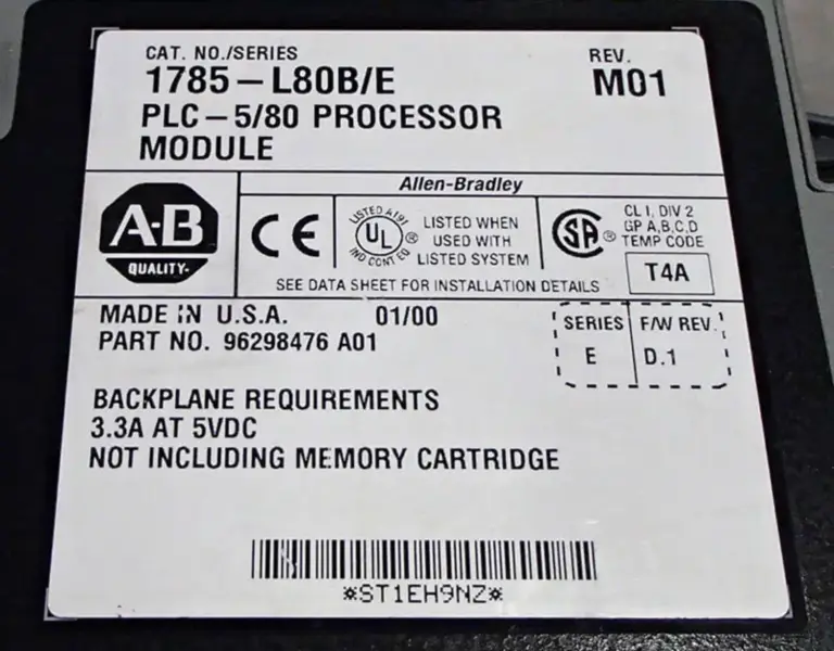 Allen-Bradley 1785-L80B