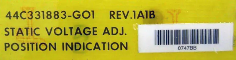 GENERAL ELECTRIC 44C331883-G01