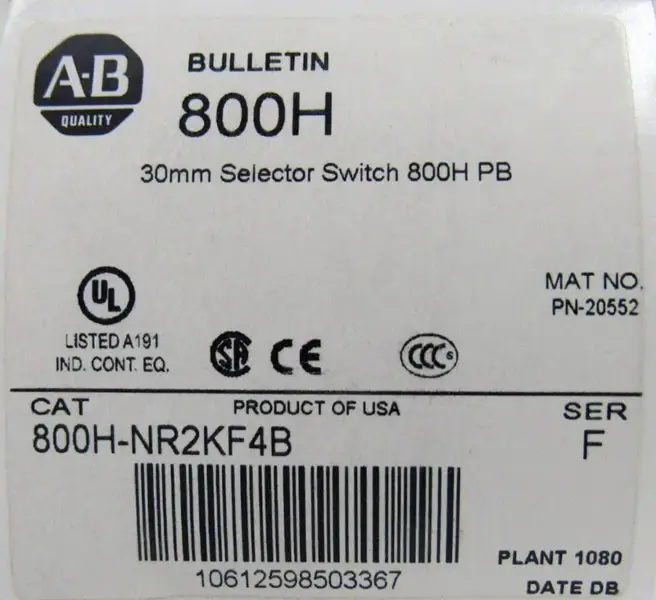 Allen-Bradley 800H-NR2KF4B