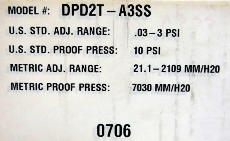 BARKSDALE DPD2T-A3SS
